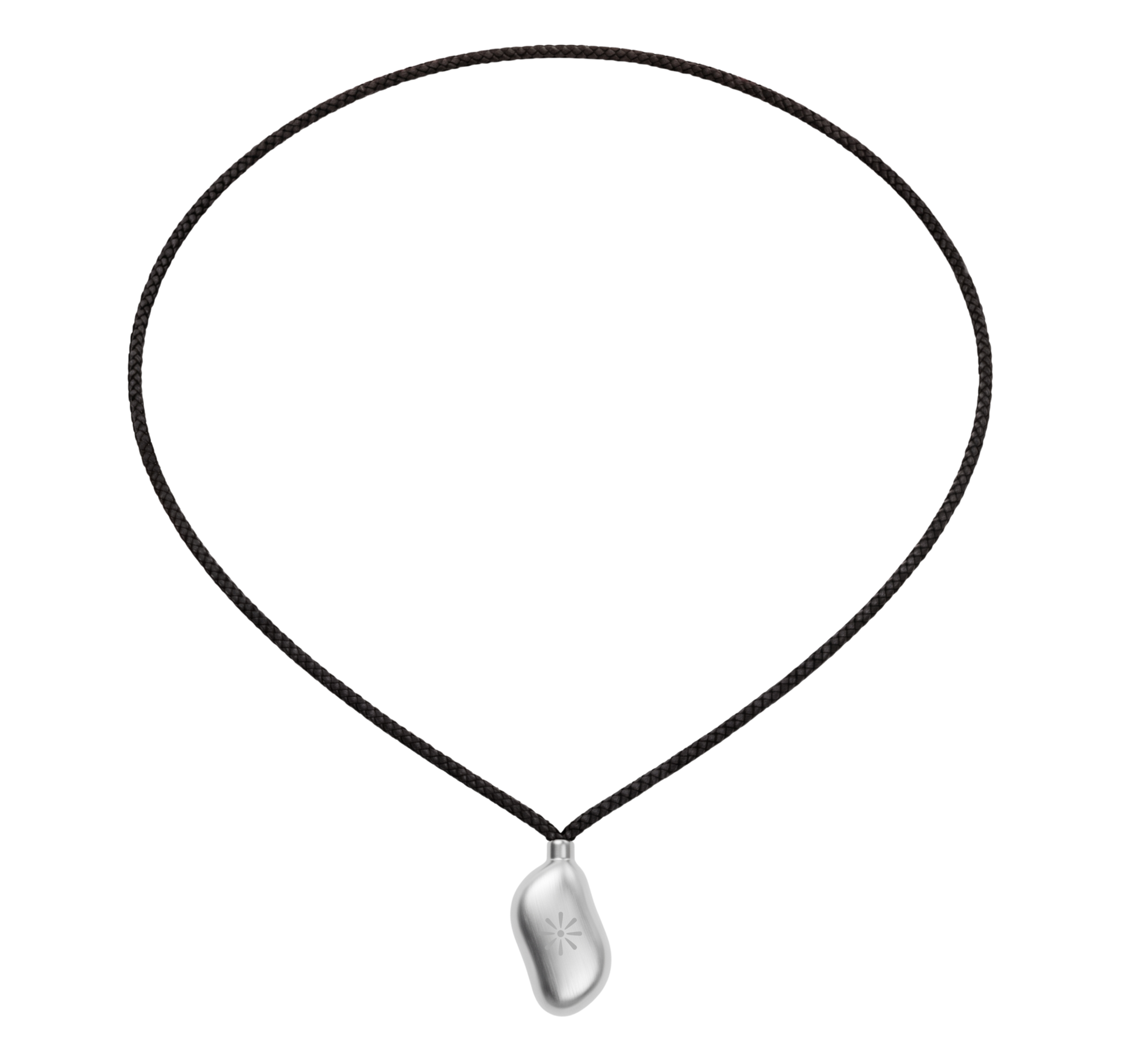 The Sou Necklace — worn with the Silver pebble